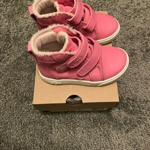 Worn Once, Pink Leather Ugg Sneakers